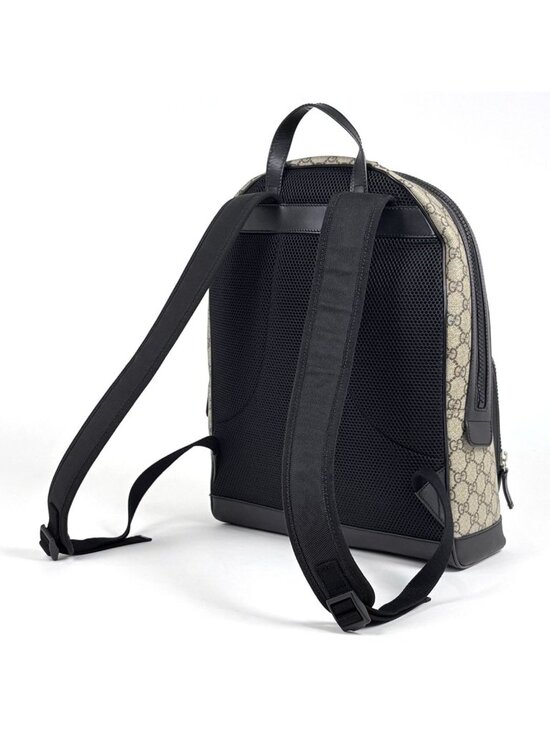 Gucci GG Pattern Backpack Sac Beige Black main image 7